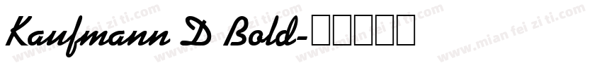Kaufmann D Bold字体转换